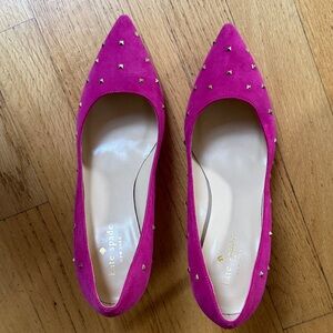 Kate Spade Fuchsia Studded Heels